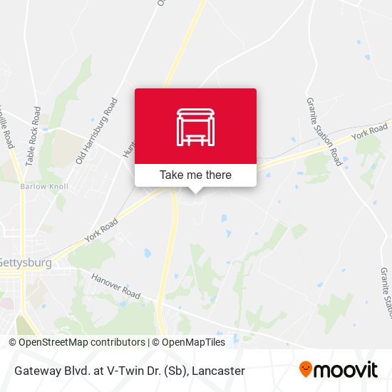 Gateway Blvd. at V-Twin Dr. (Sb) map
