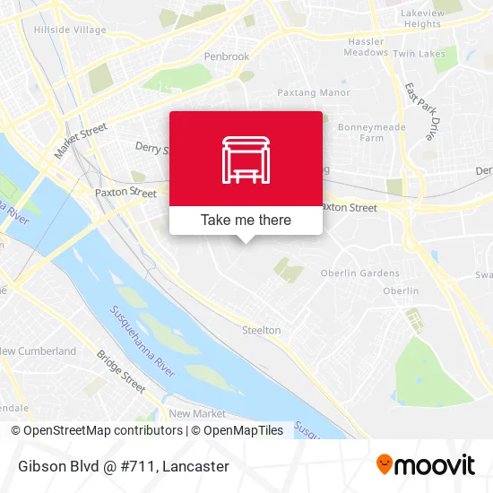 Mapa de Gibson Blvd @ #711