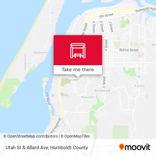 Utah St & Allard Ave map