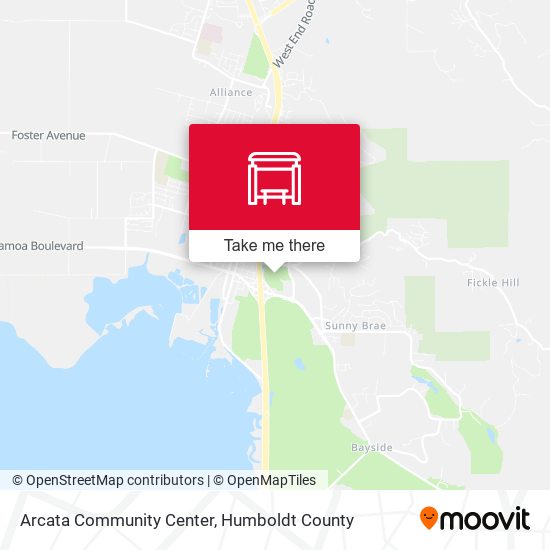 Arcata Community Center map