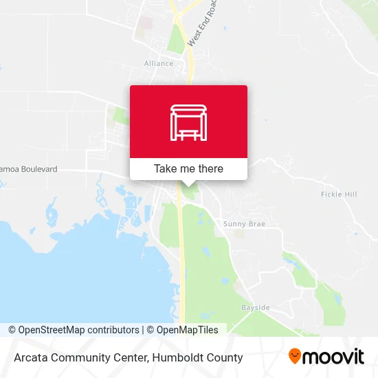 Arcata Community Center map