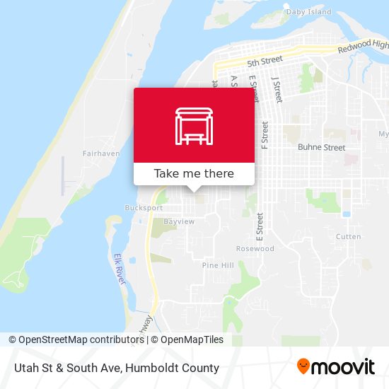 Utah St & South Ave map