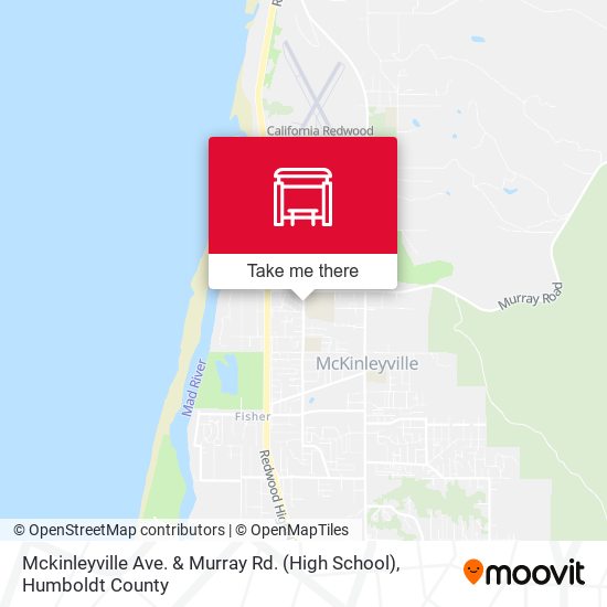 Mapa de Mckinleyville Ave. & Murray Rd. (High School)