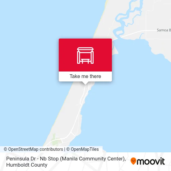 Peninsula Dr - Nb Stop (Manila Community Center) map