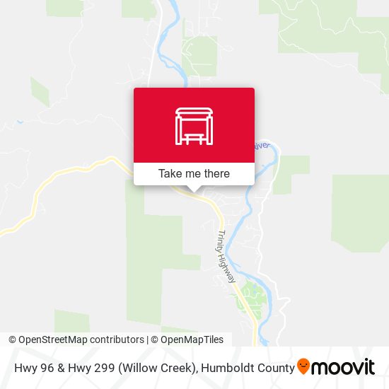 Hwy 96 & Hwy 299 (Willow Creek) map