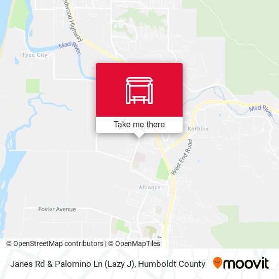 Janes Rd & Palomino Ln (Lazy J) map