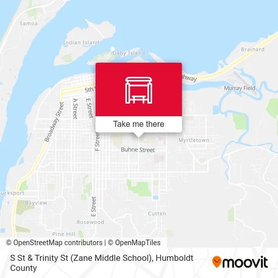 Mapa de S St & Trinity St (Zane Middle School)