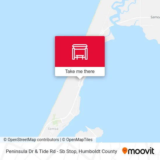 Mapa de Peninsula Dr & Tide Rd - Sb Stop