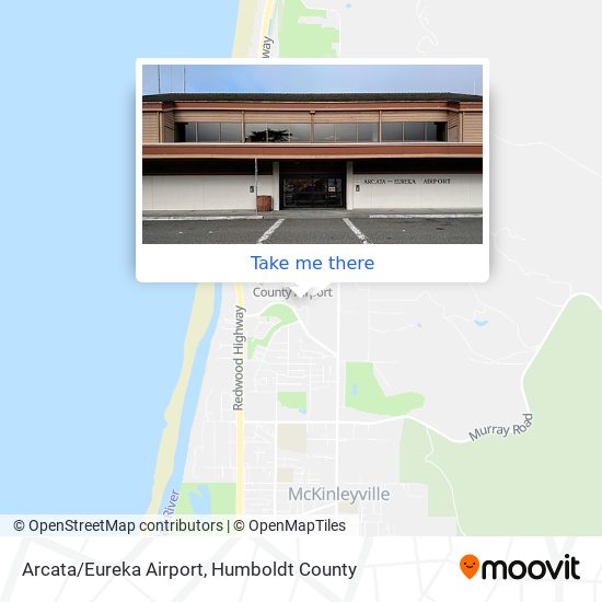 Arcata/Eureka Airport map