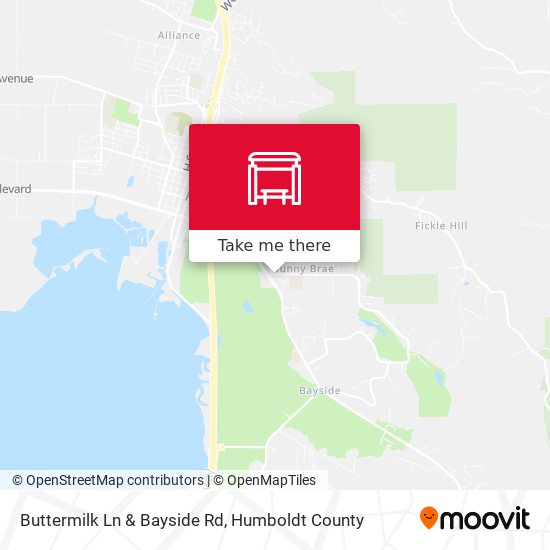 Buttermilk Ln & Bayside Rd map