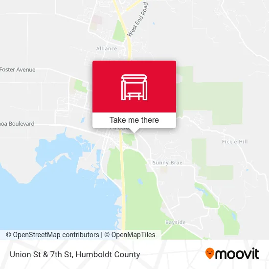 Union St & 7th St map