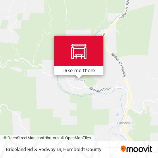 Briceland Rd & Redway Dr map