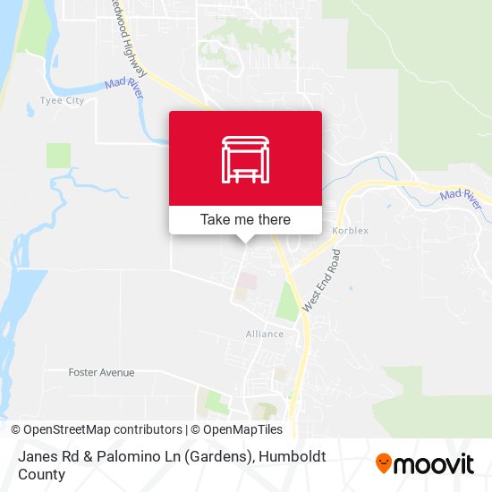 Mapa de Janes Rd & Palomino Ln (Gardens)