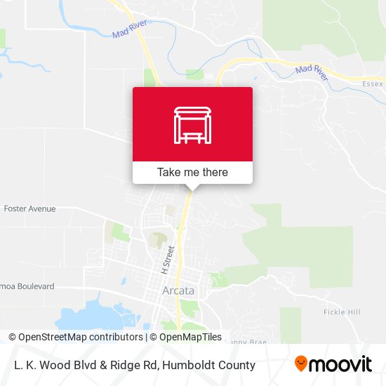 Mapa de L. K. Wood Blvd & Ridge Rd