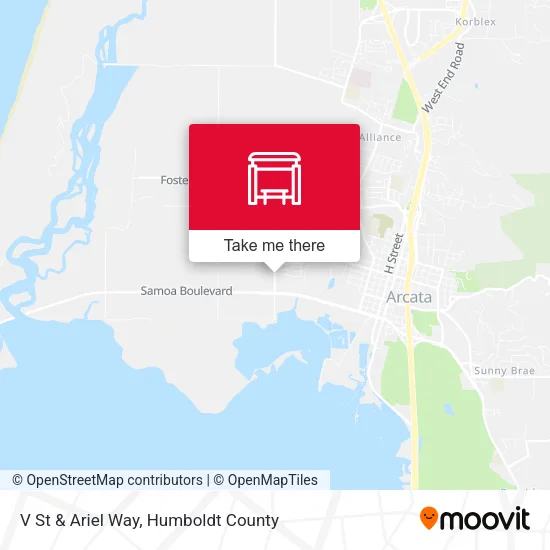Mapa de V St & Ariel Way