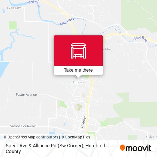 Spear Ave & Alliance Rd (Sw Corner) map