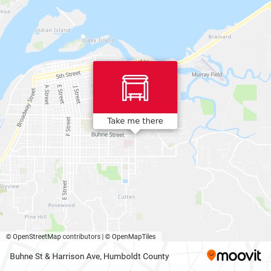 Buhne St & Harrison Ave map