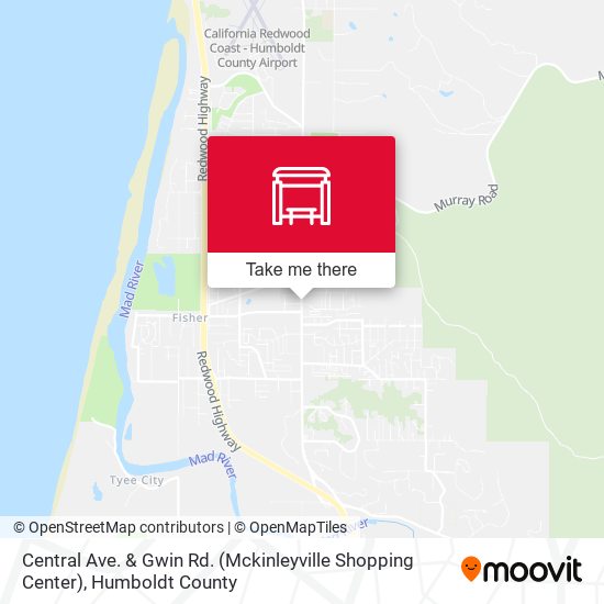 Central Ave. & Gwin Rd. (Mckinleyville Shopping Center) map