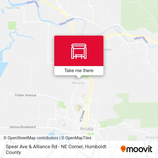 Spear Ave & Alliance Rd - NE Corner map