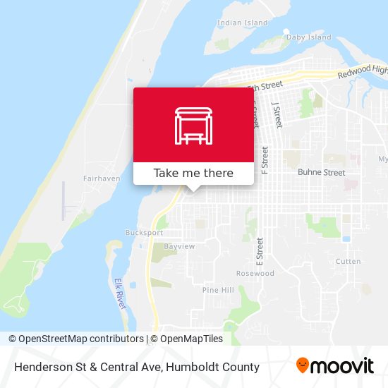 Henderson St & Central Ave map