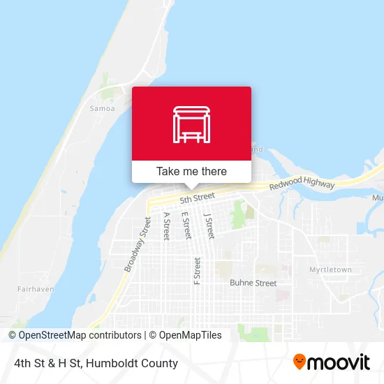 4th St & H St map