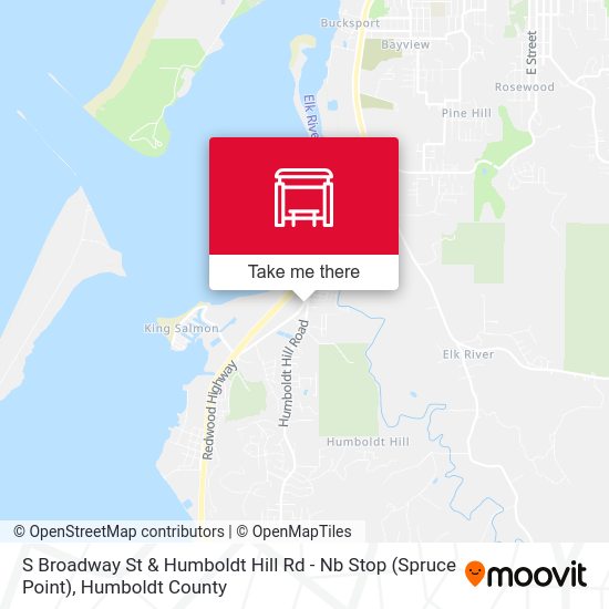 S. Broadway St. & Humboldt Hill Rd. (Spruce Point) map