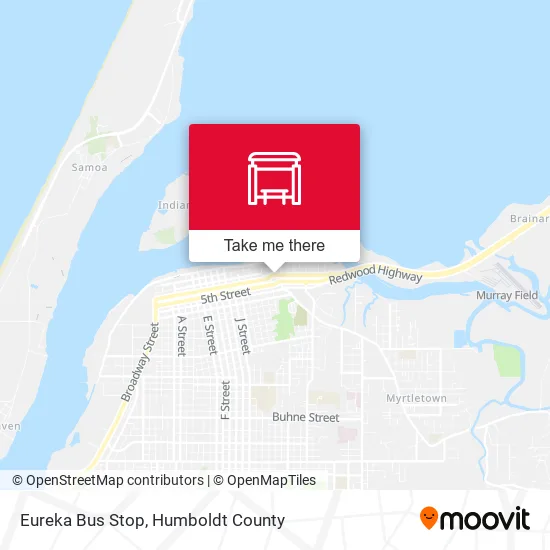 Mapa de Eureka Bus Stop