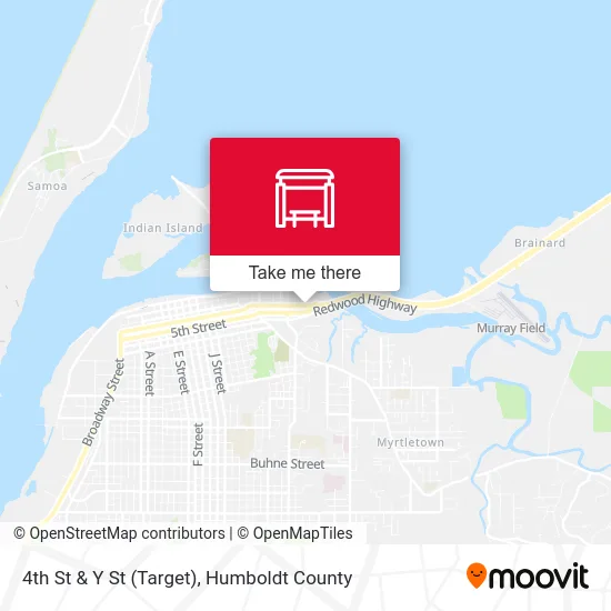 4th St & Y St (Target) map
