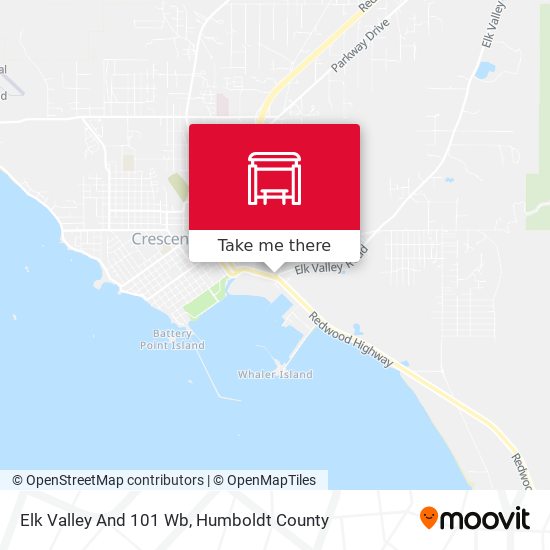 Elk Valley And 101 Wb map