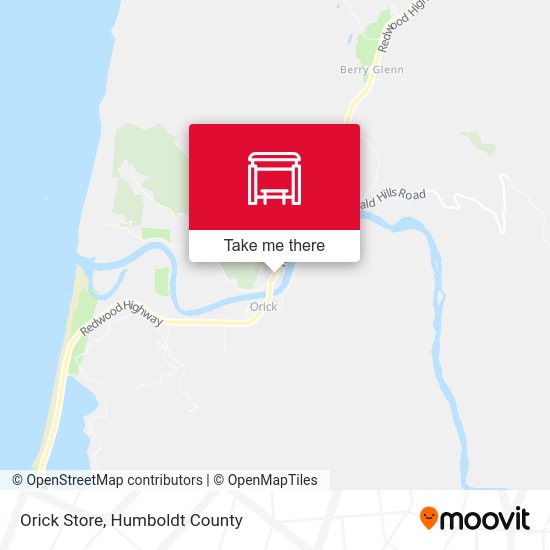 Orick Store map