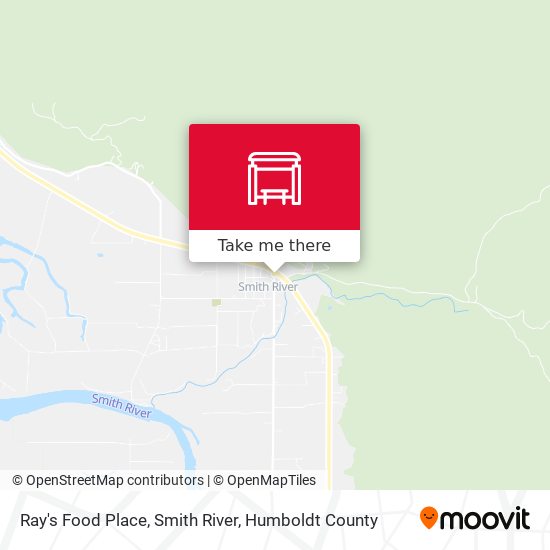 Ray's Food Place, Smith River map