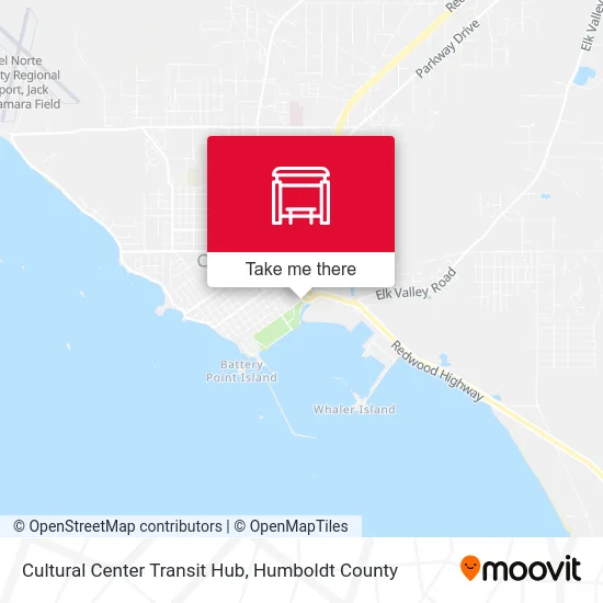 Mapa de Cultural Center Transit Hub