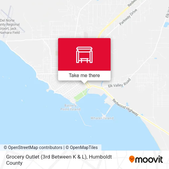 Mapa de Grocery Outlet (3rd Between K & L)