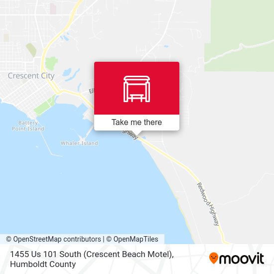 Mapa de Crescent Beach Motel