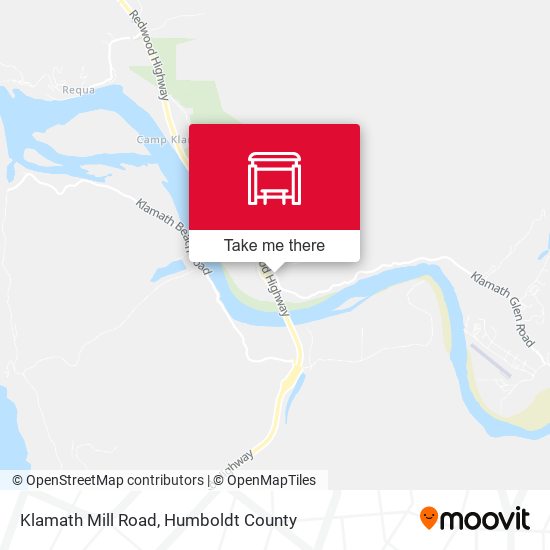 Klamath Mill Road map