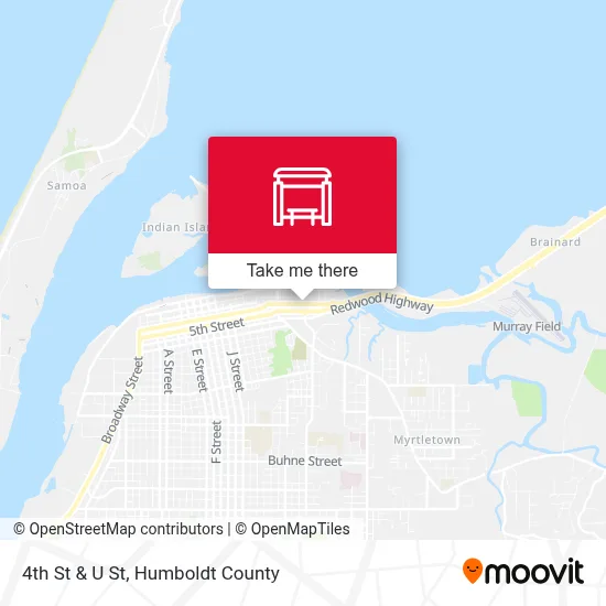 4th St & U St map