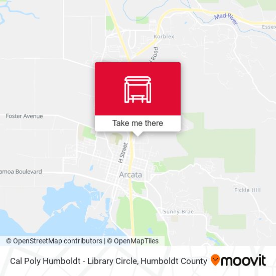 Cal Poly Humboldt - Library Circle map