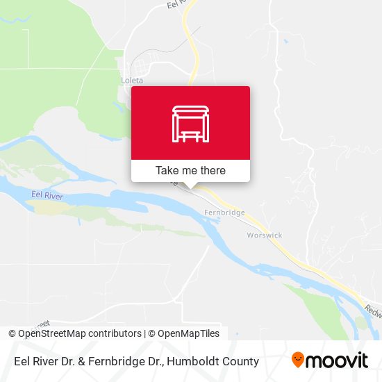 Eel River Dr. & Fernbridge Dr. map