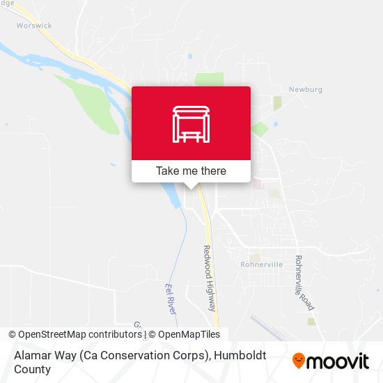 Alamar Way (Ca Conservation Corps) map