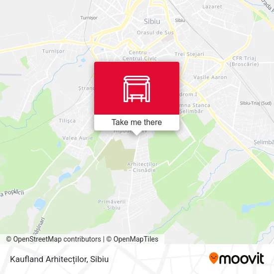 Kaufland Arhitecților map