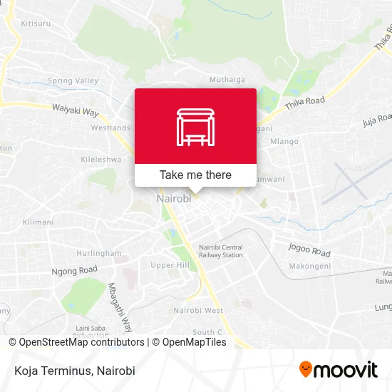 Koja Terminus map