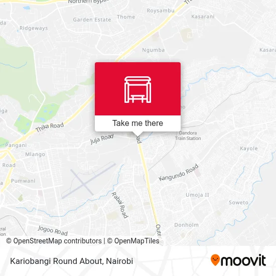 Kariobangi Round About map