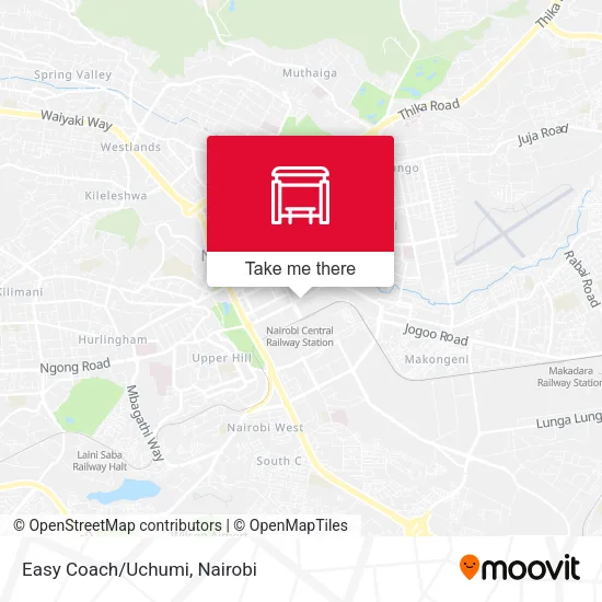 Easy Coach/Uchumi map