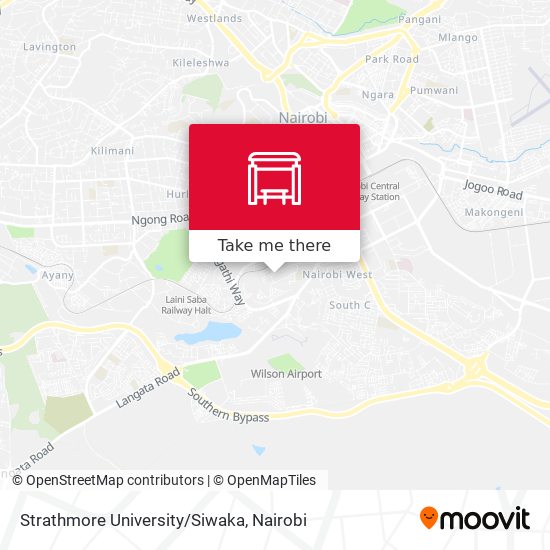 Strathmore University/Siwaka map