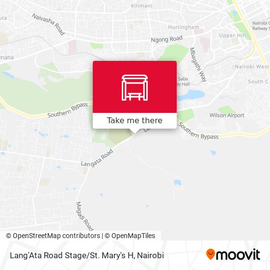 Lang'Ata Road Stage / St. Mary's H map