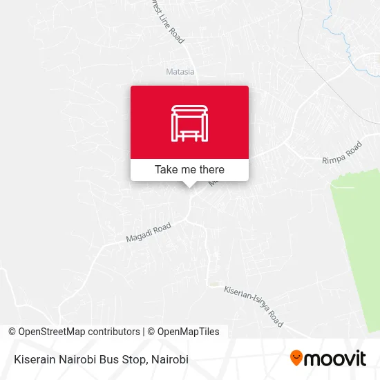 Kiserain Nairobi Bus Stop map