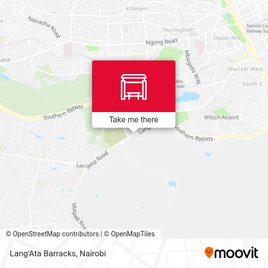 Lang'Ata Barracks map