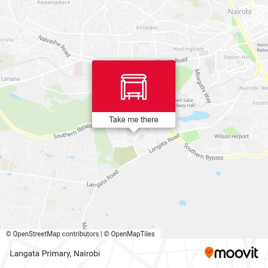 Langata Primary map
