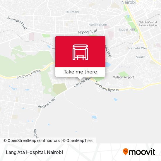 Lang'Ata Hospital map