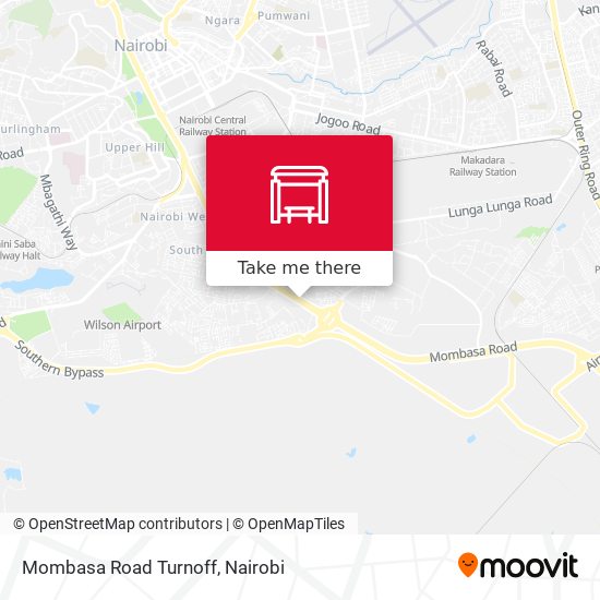 Mombasa Road Turnoff map